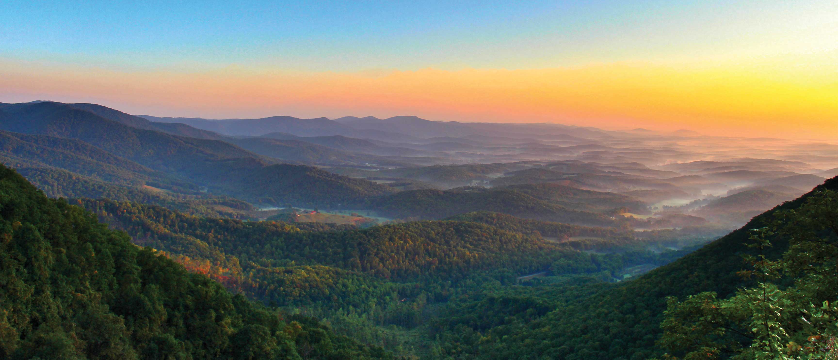 Mountains in Patrick County Virginis