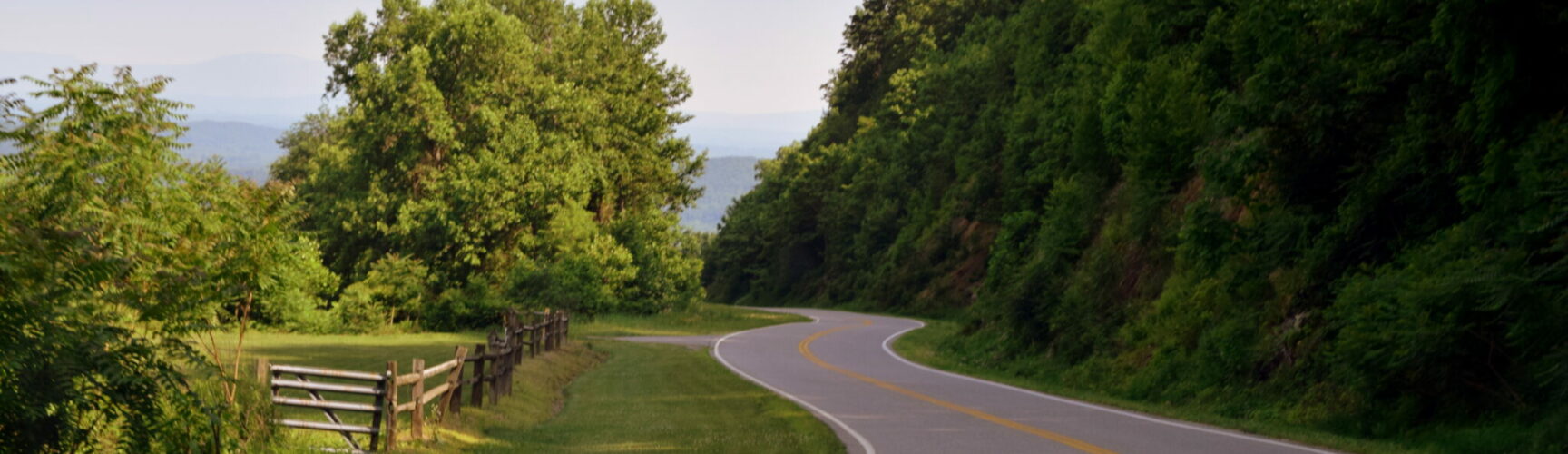 winding road through mountain
